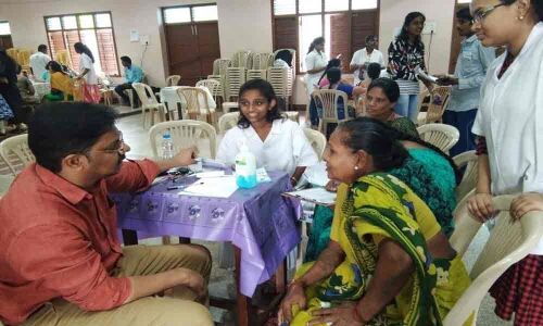 Medical camp held at Maris Stella College in Vijayawada
