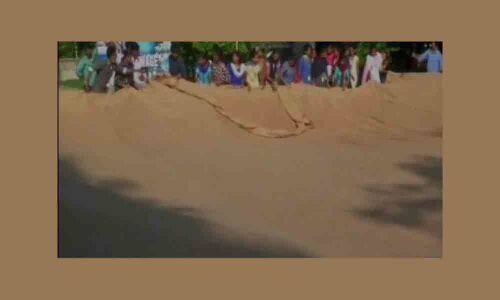 9 visually challenged people stitch worlds largest jute bag