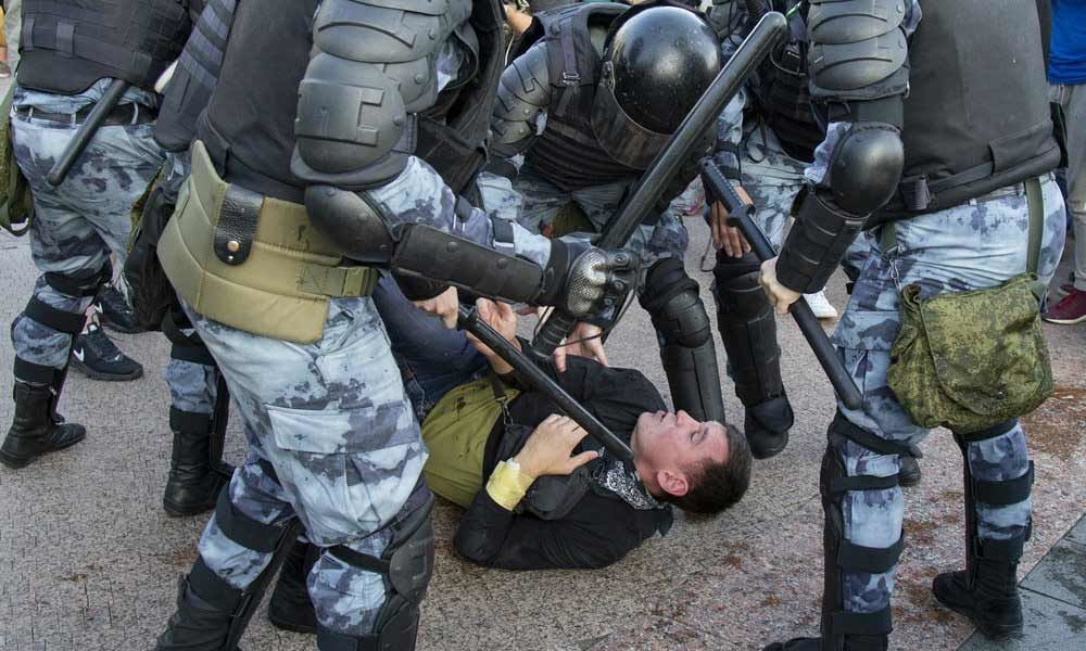 Russian crackdown on protesters seen as intimidation tactic