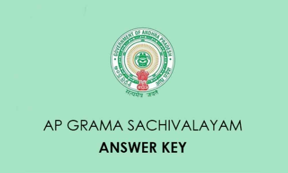AP Grama Sachivalayam exam 2019 answer key for category I and III released