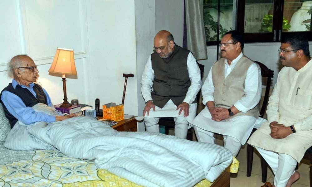 Amit Shah, Nadda meet former J&K Governor Jagmohan; discuss issues related to Article 370