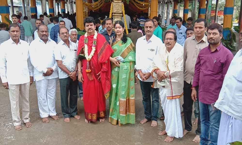 Collector visits historic Vinayaka temple