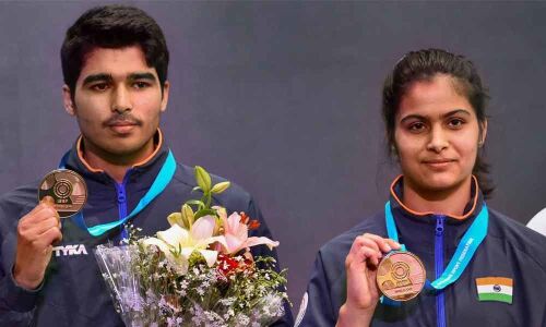Manu-Saurabh clinch gold, unprecedented top finish for India