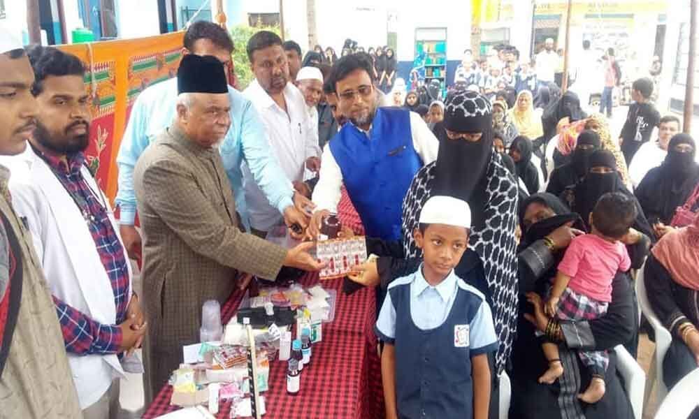 MLA Pasha Quadri inaugurates free medical camp