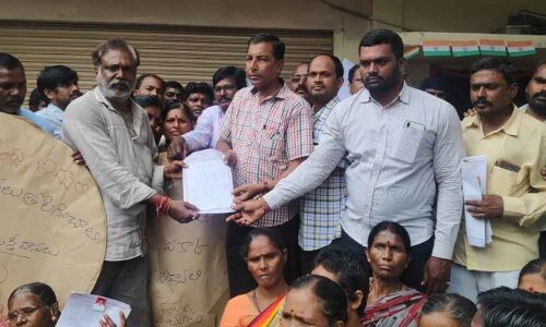 Residents protest for electric meters