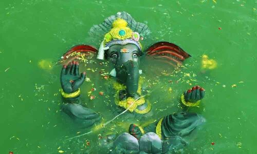 Immersion of idols passes off smoothly  in Tirupati