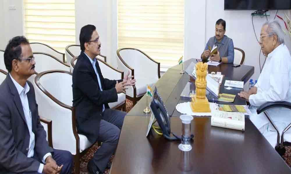 CCVA chairman meets Governor in Vijayawada
