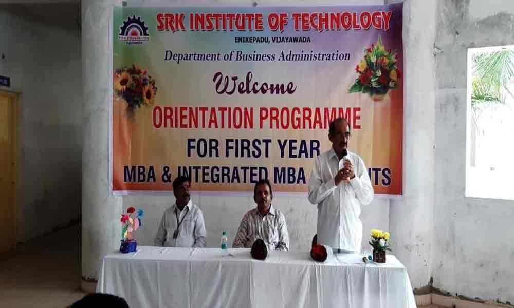 SRK holds orientation for MBA students