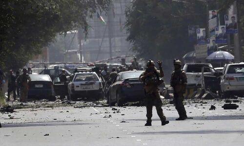 Bomb blast shakes Kabul, ten dead