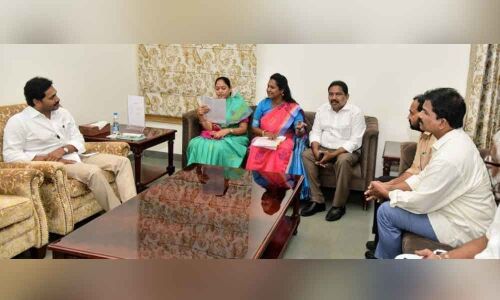 Tadikonda MLA Undavalli Sridevi raises complaint to CM Jagan against TDP followers for insulting her