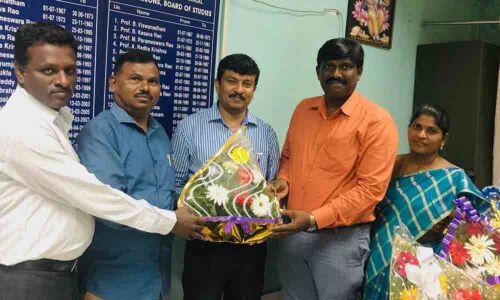 Hanamkonda: Raj Kumar is new Head of Maths department,Kakatiya University