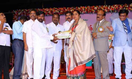 Teachers receive letters of appreciation in Luxettipet