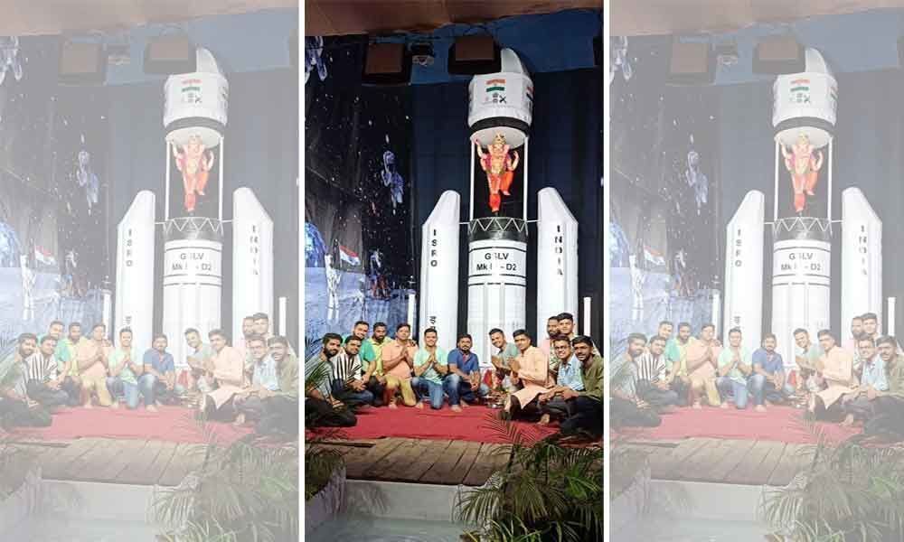 Indian space prowess Ganesh pandal depicts Chandrayaan-2