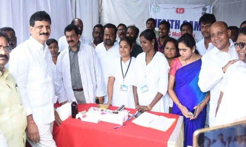 MLA Mynampally Hanumantha Rao inspects Ganesh immersion arrangements