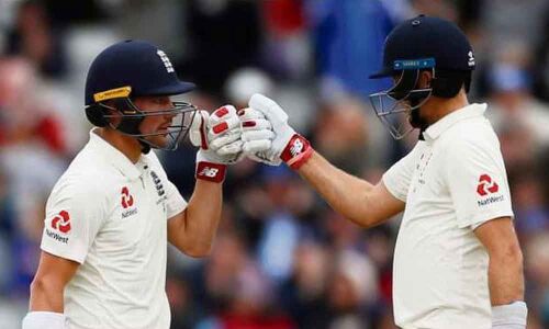 Burns, Root help England steady ship, reach 125/2 at tea
