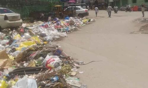 Garbage piles up near corporators house