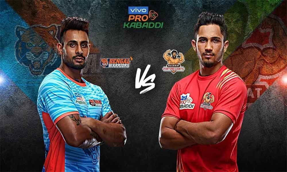 Pro Kabaddi League 2019 Live match score: Bengal Warriors vs Gujarat Fortunegiants