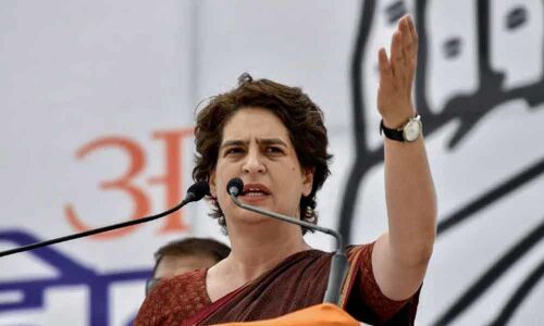 Priyanka Gandhi criticizes BJP for 100 days celebration plans
