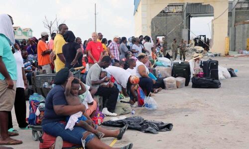 Only animals can live here: Storm victims await evacuation