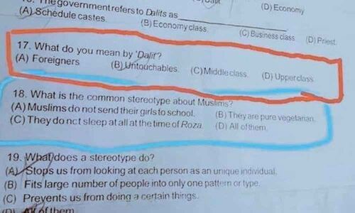 What do you mean by Dalit? Students asked in exam