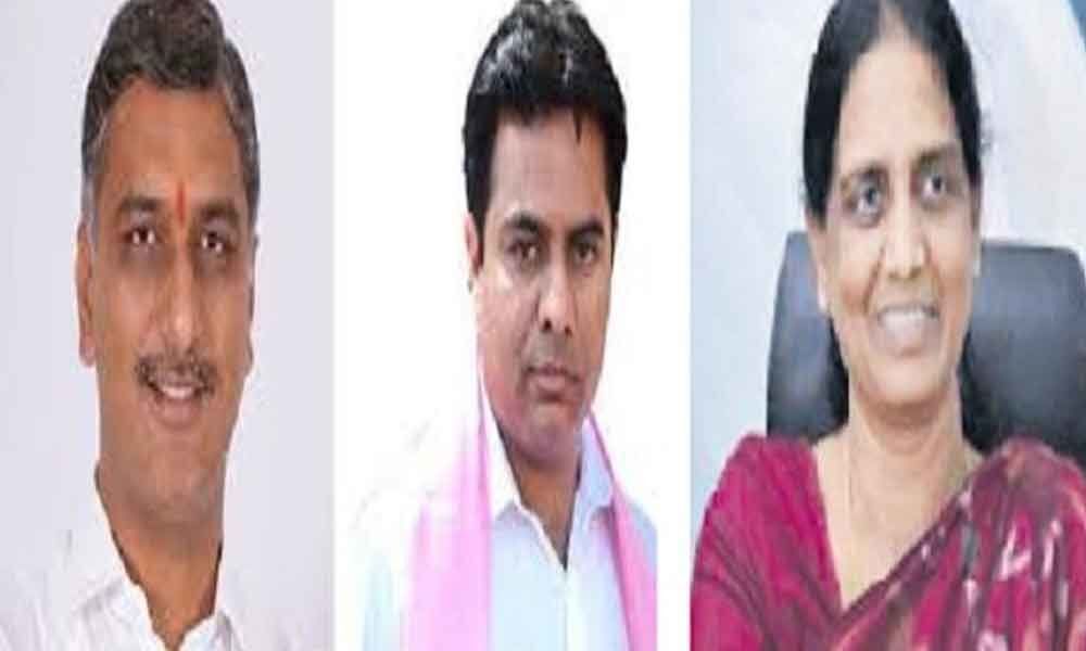 KTR, Harish and Sabitha become ministers again
