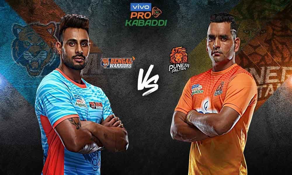 Pro Kabaddi League 2019 Live match score: Bengal Warriors vs Puneri Paltan