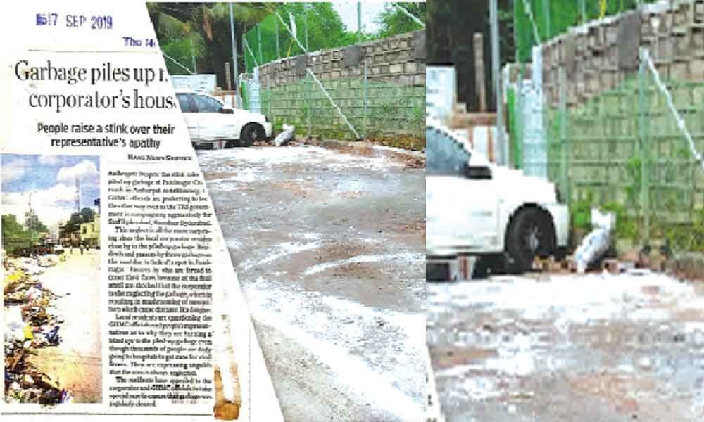 GHMC swings into action, clears garbage at Amberpet constituency