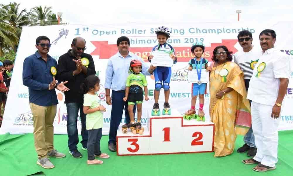 Over 500 participate in roller skating championship in Bhimavaram