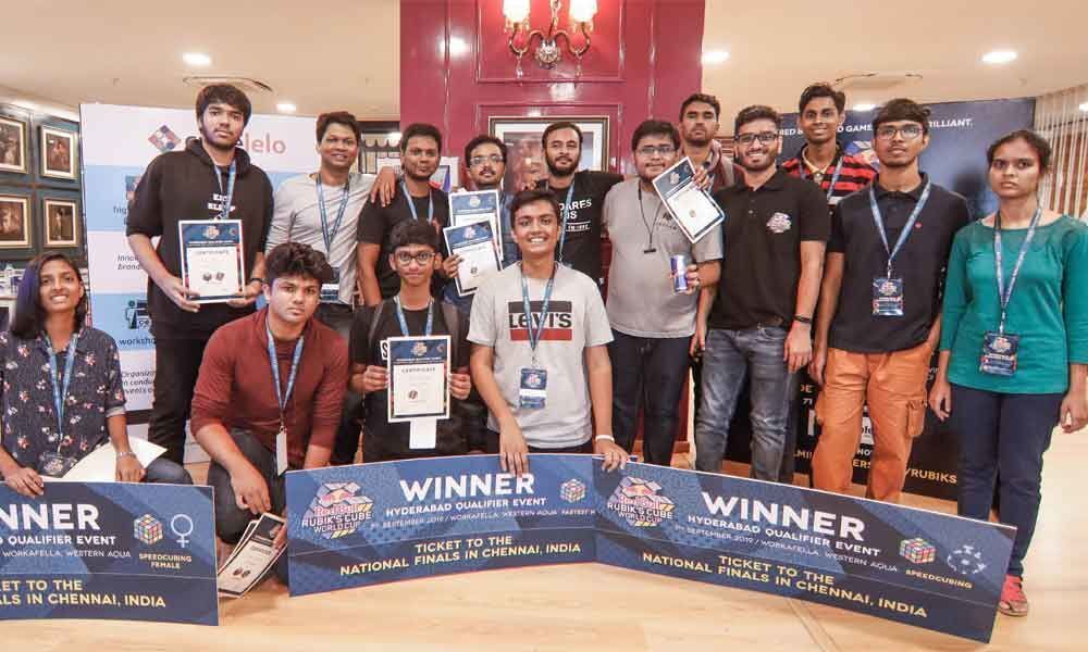 Rehann, Harsh, Chahat win Hyderabad Qualifiers, make it to National Finals of Cube World Cup