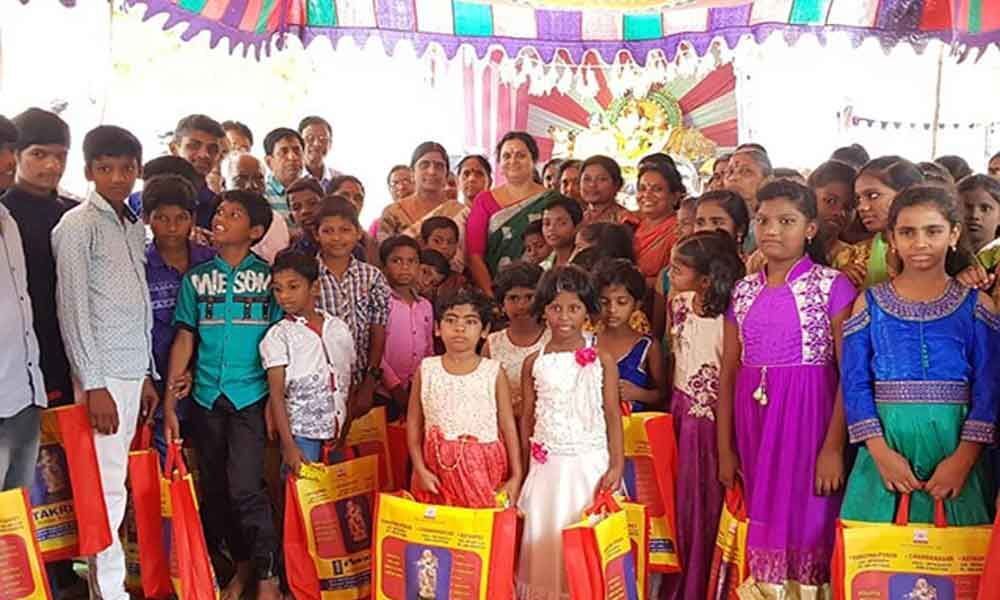 Welfare activities held at Ganesh fete in BN Reddy Nagar division