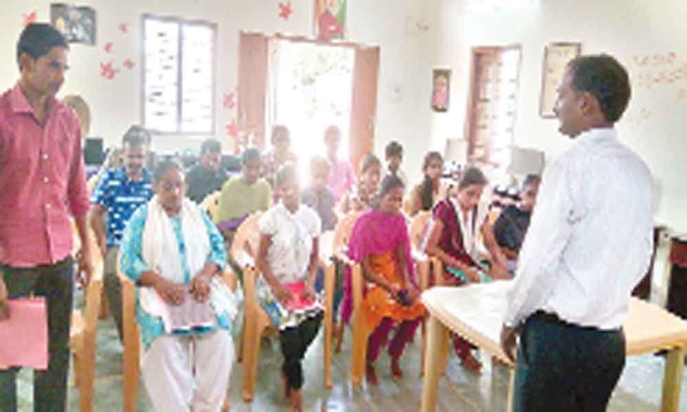 Lighting up lives of visually challenged at Vinobha Nagar in Ibrahimpatnam division