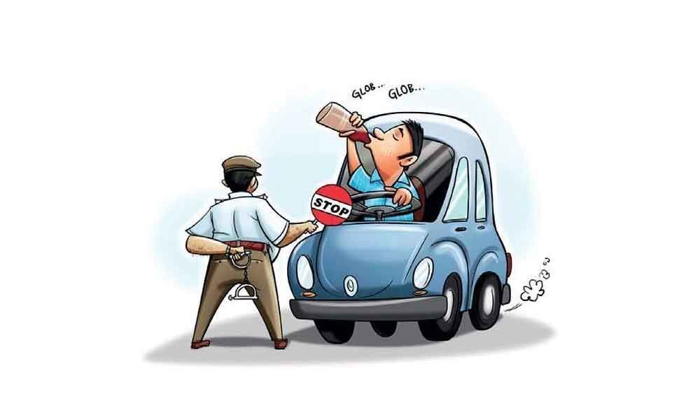 Drunk & Drive Cases: Traffic police charge 3,175 in August