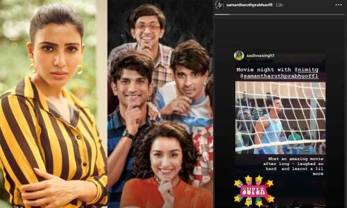 Samantha Akkineni watches Shraddha Kapoor, Sushant Singh Rajputs Chhichhore; calls it SUPER