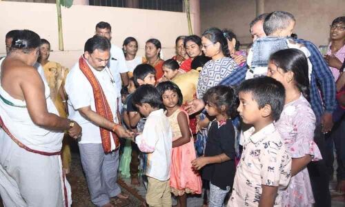 Special puja performed at Durga Malleshwara temple in Vijayawada