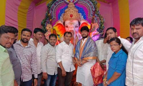 Special Ganesh pooja performed at Yousufguda