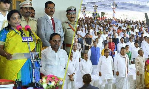 Large number of Tamilians attend Governor Tamilisais swearing-in ceremony