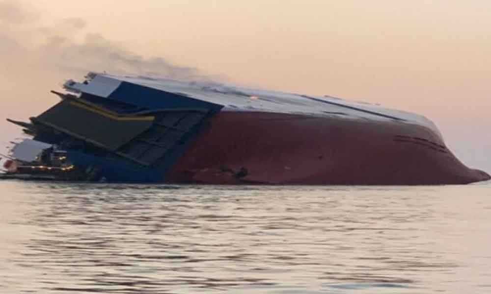 20 rescued, 4 missing after cargo ship capsizes off Georgia coast
