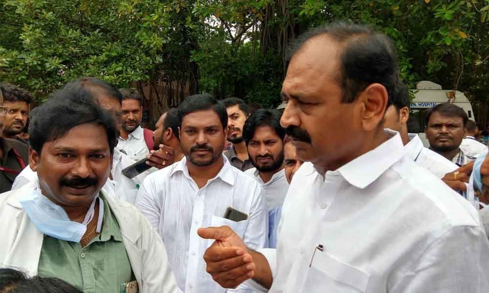Tirupati MLA orders closure of private lab in Ruia hospital