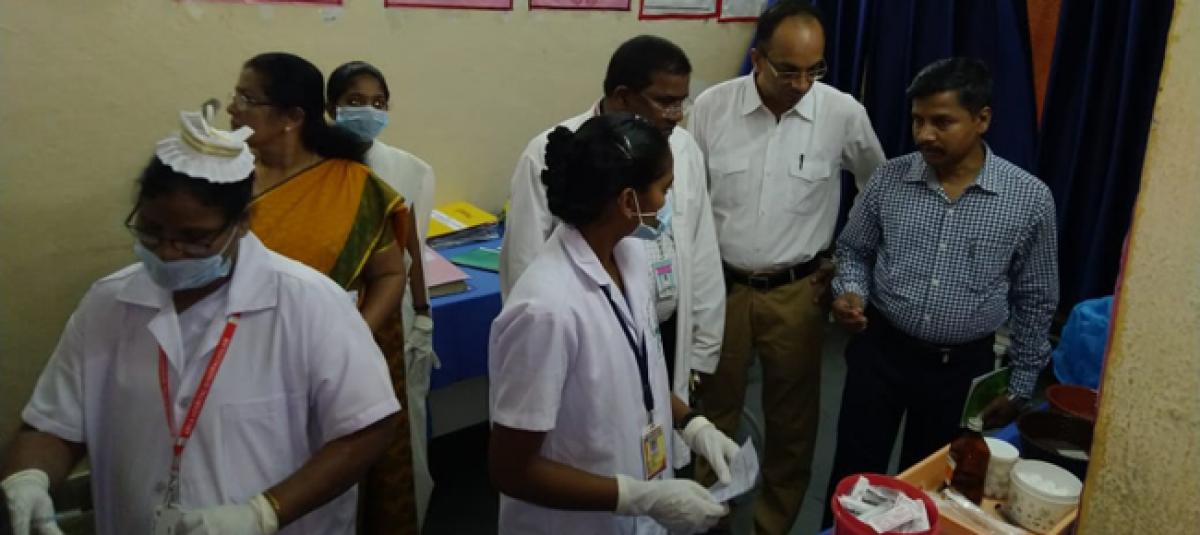 National Quality Assurance Standard team inspects Area Hospital to assess facilities