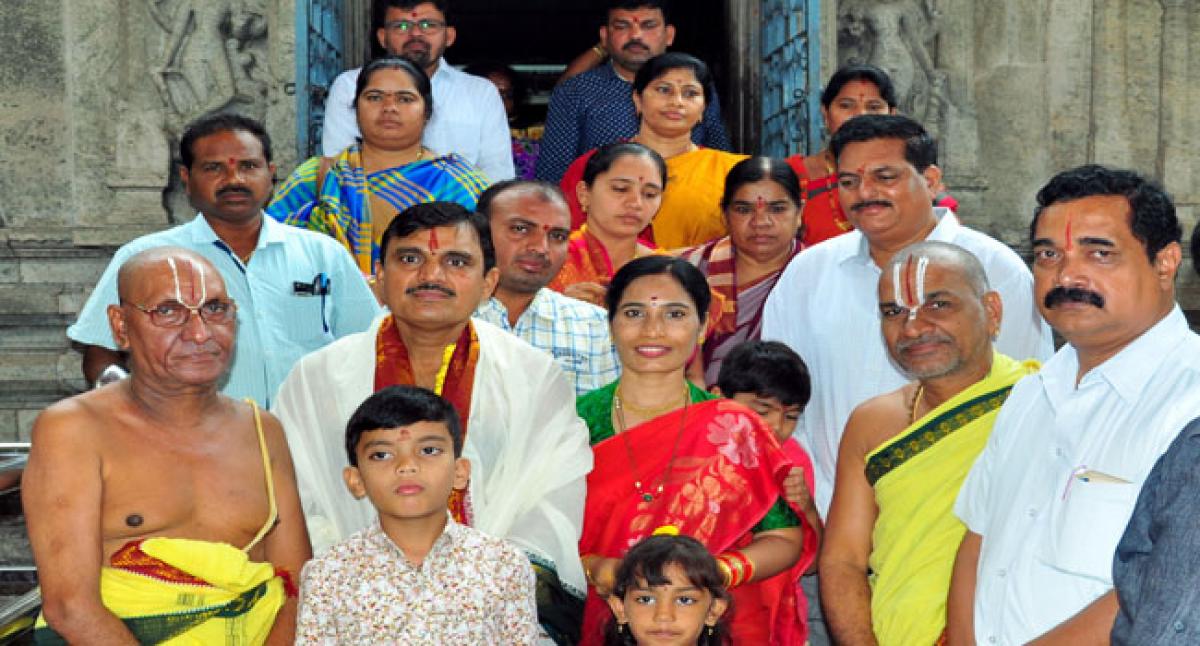 Jagtial Collector visits Lord Rama Temple
