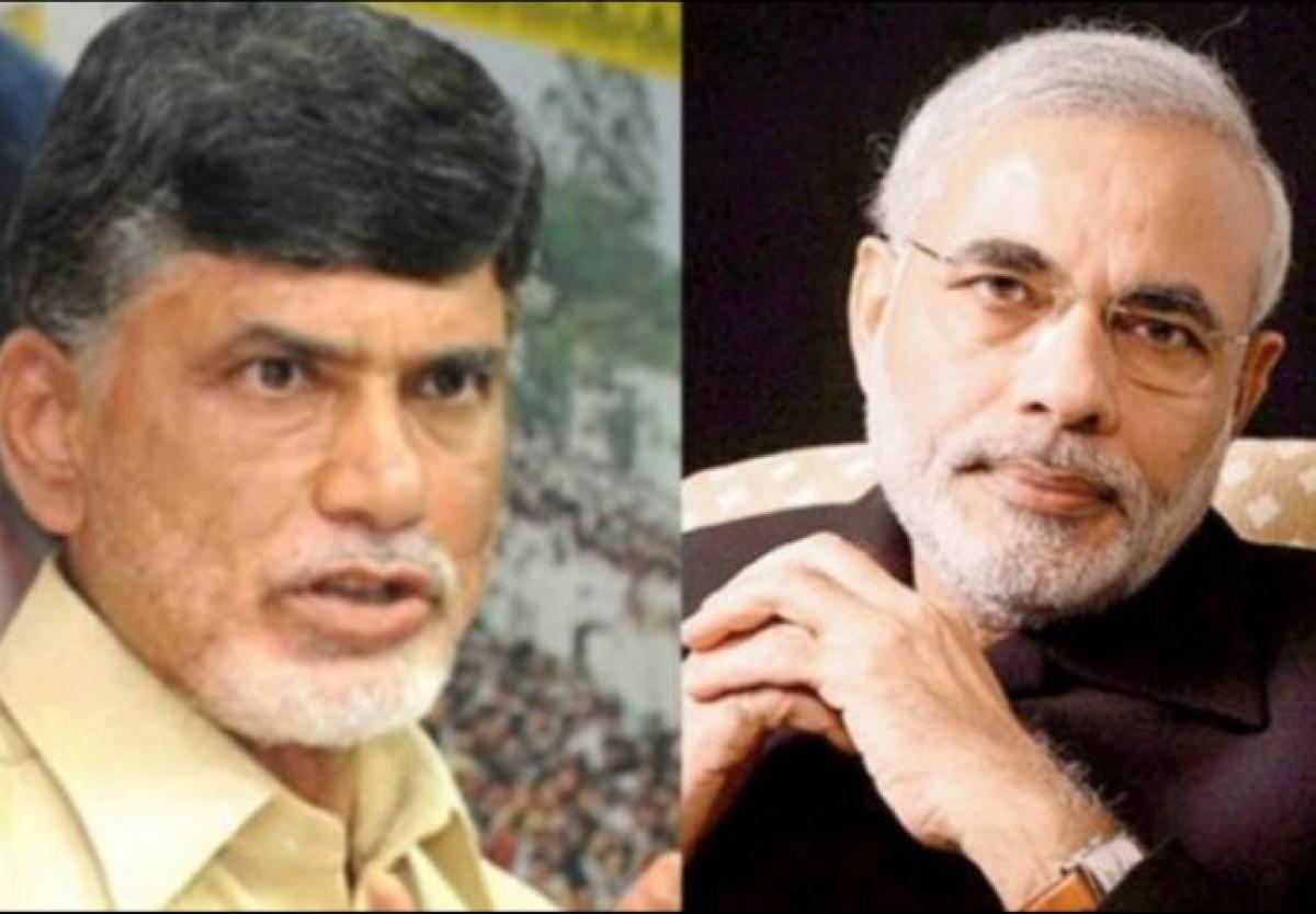 Chandrababu competing with Narendra Modi?