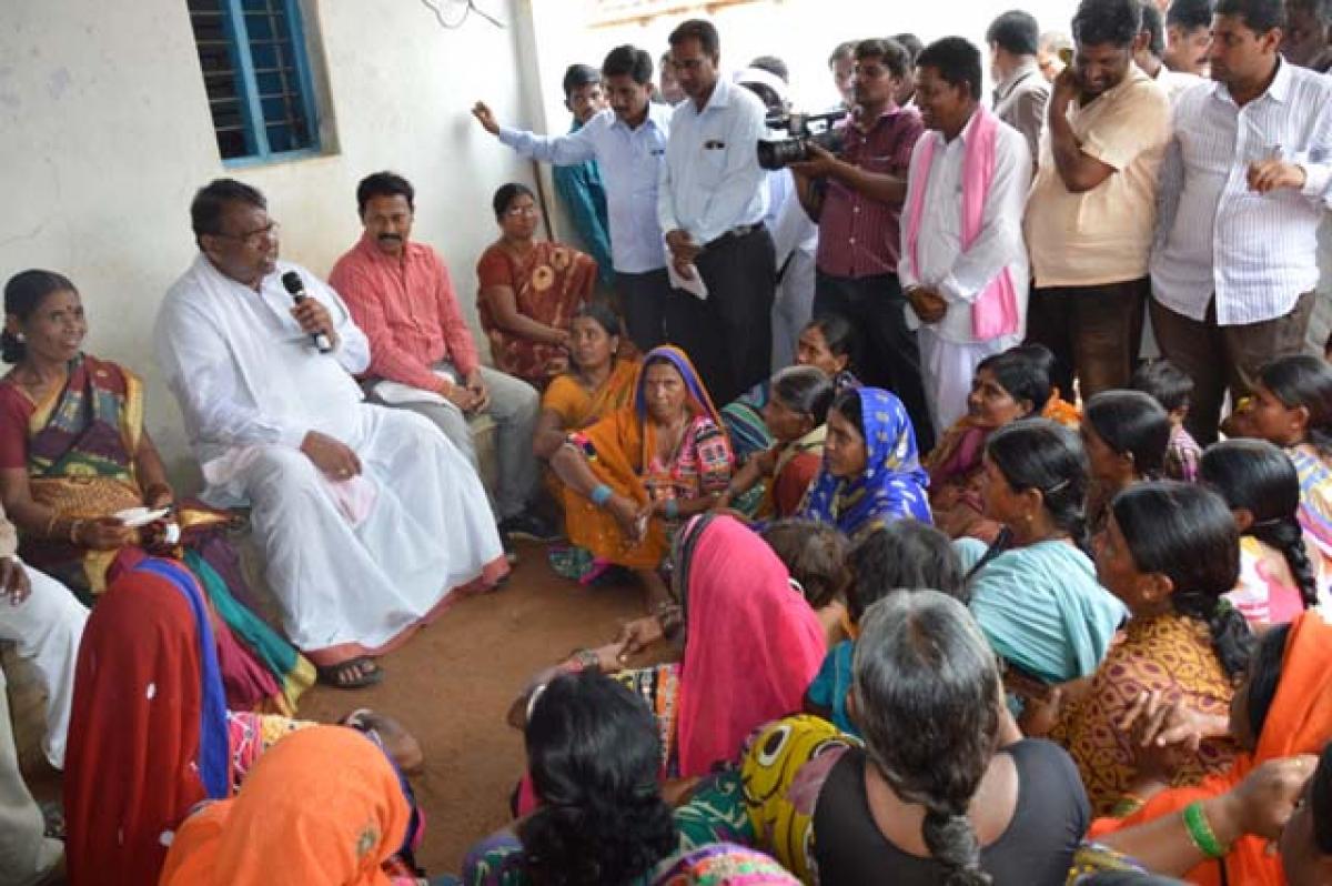 Pocharam launches ‘Grama Jyothi’ in native village