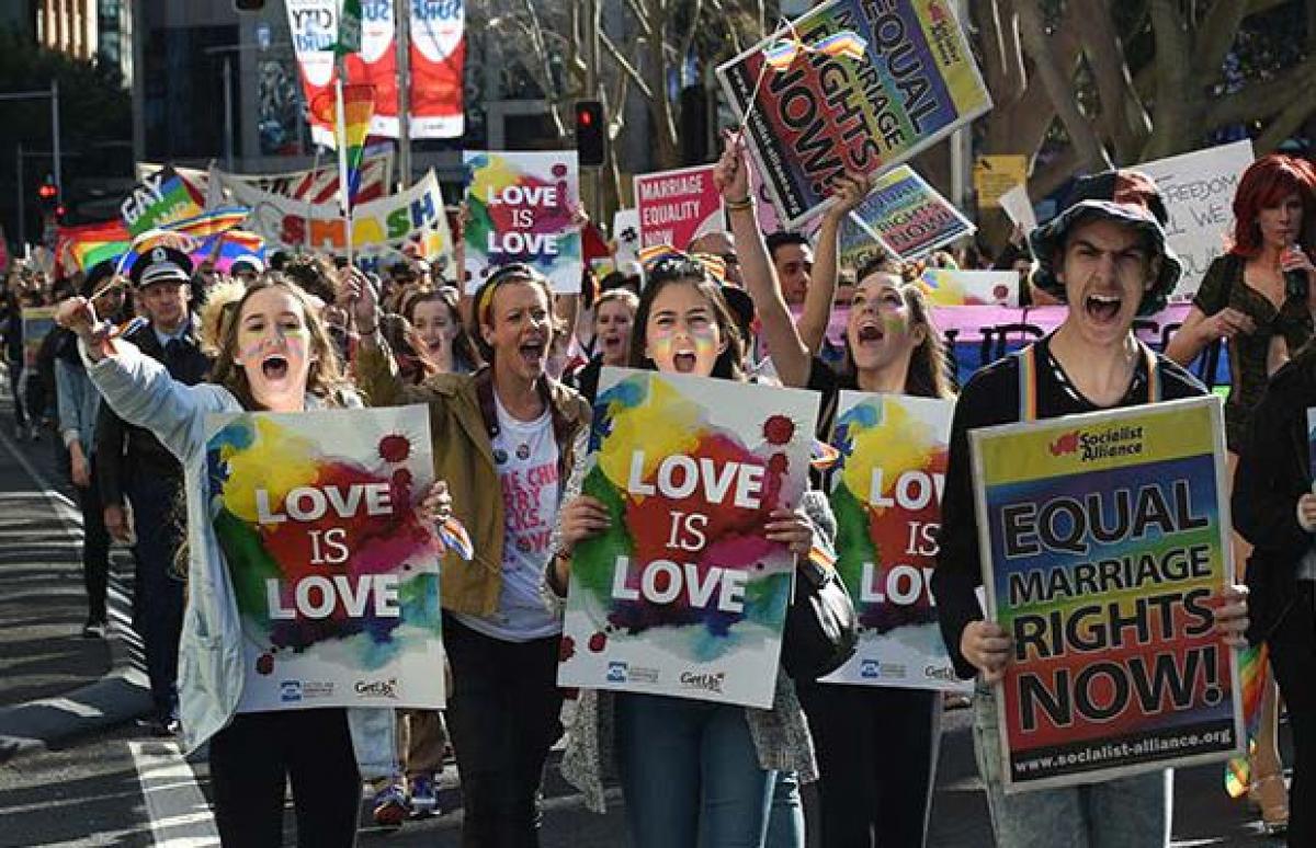 Australians rally in support of same-sex marriage