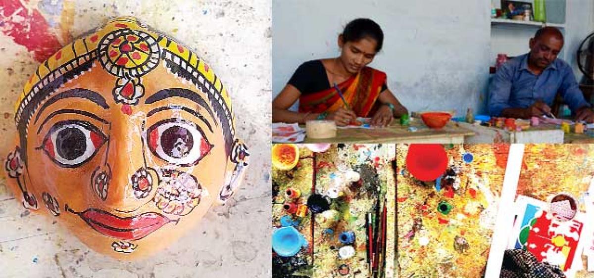 Painting Stories of Cheriyal in Telangana