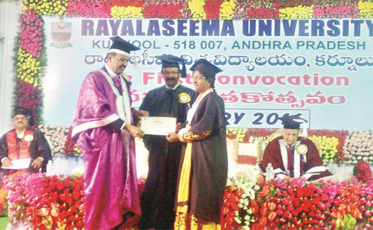 Maiden convocation of Rayalaseema University