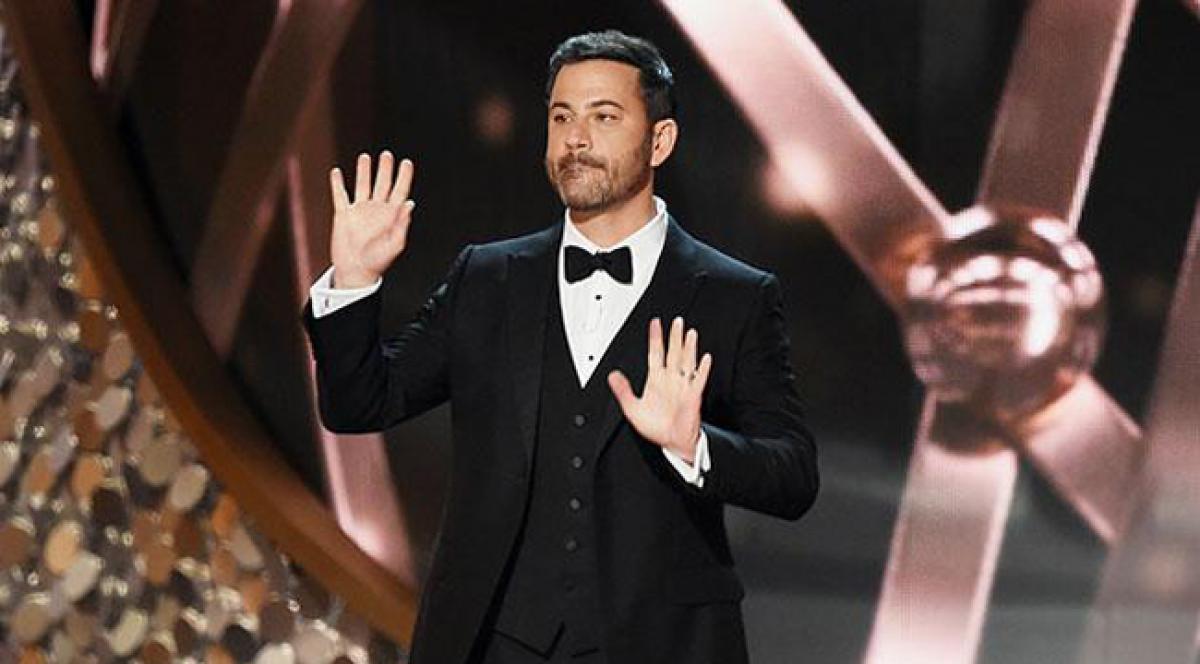 Jimmy Kimmel kicks off the Emmy Awards by taking a dig at Donald Trump 