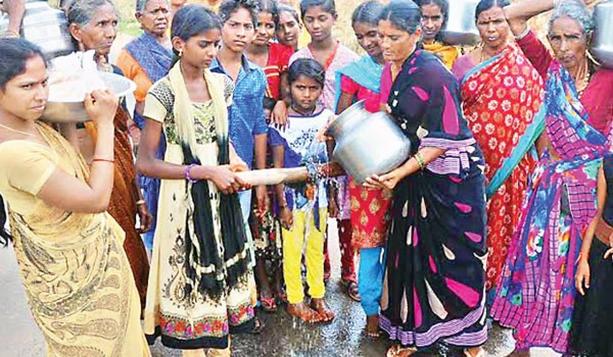 Frog procession held to appease rain god