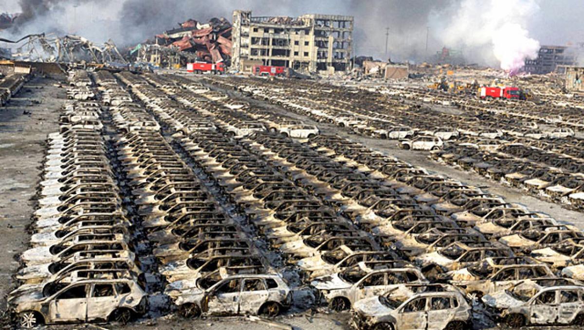 Were chemicals stored at Tianjin warehouse, probes China