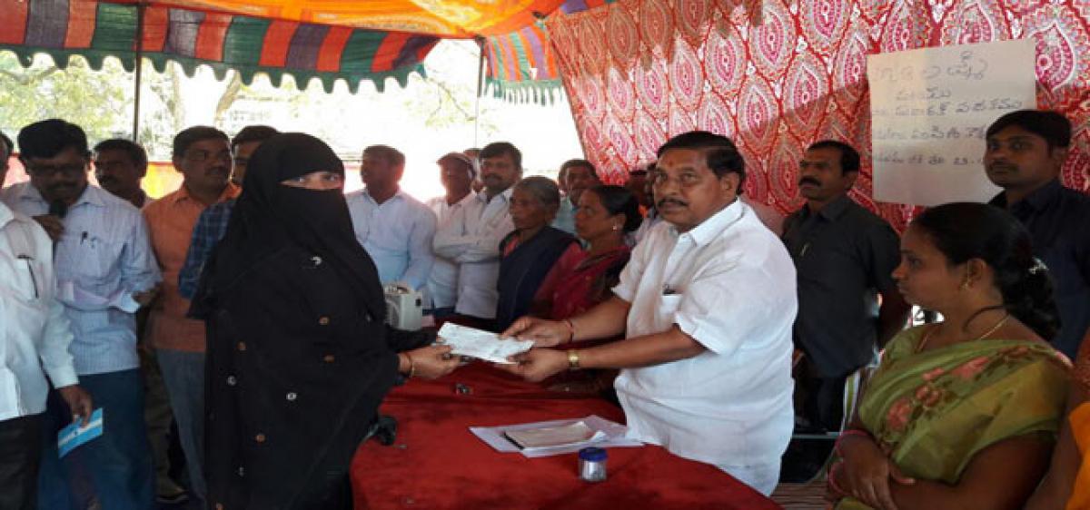 MLA distributes Kalyana Lakshmi, Shadi Mubarak cheques