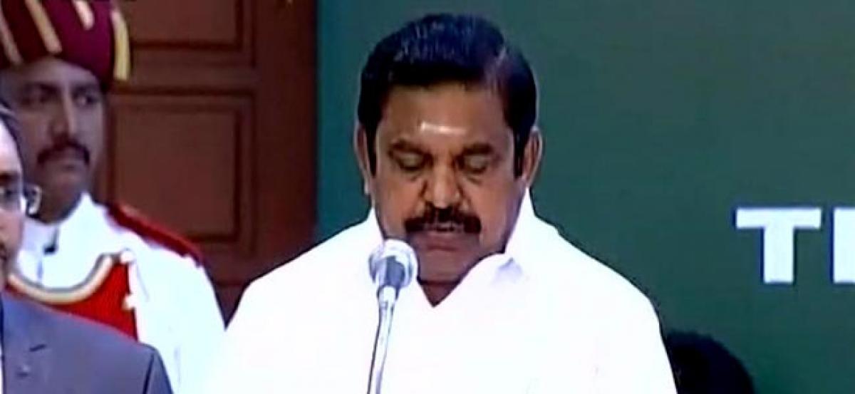 Palaniswamy succeeds Panneerselvam, takes oath as Tamil Nadu CM